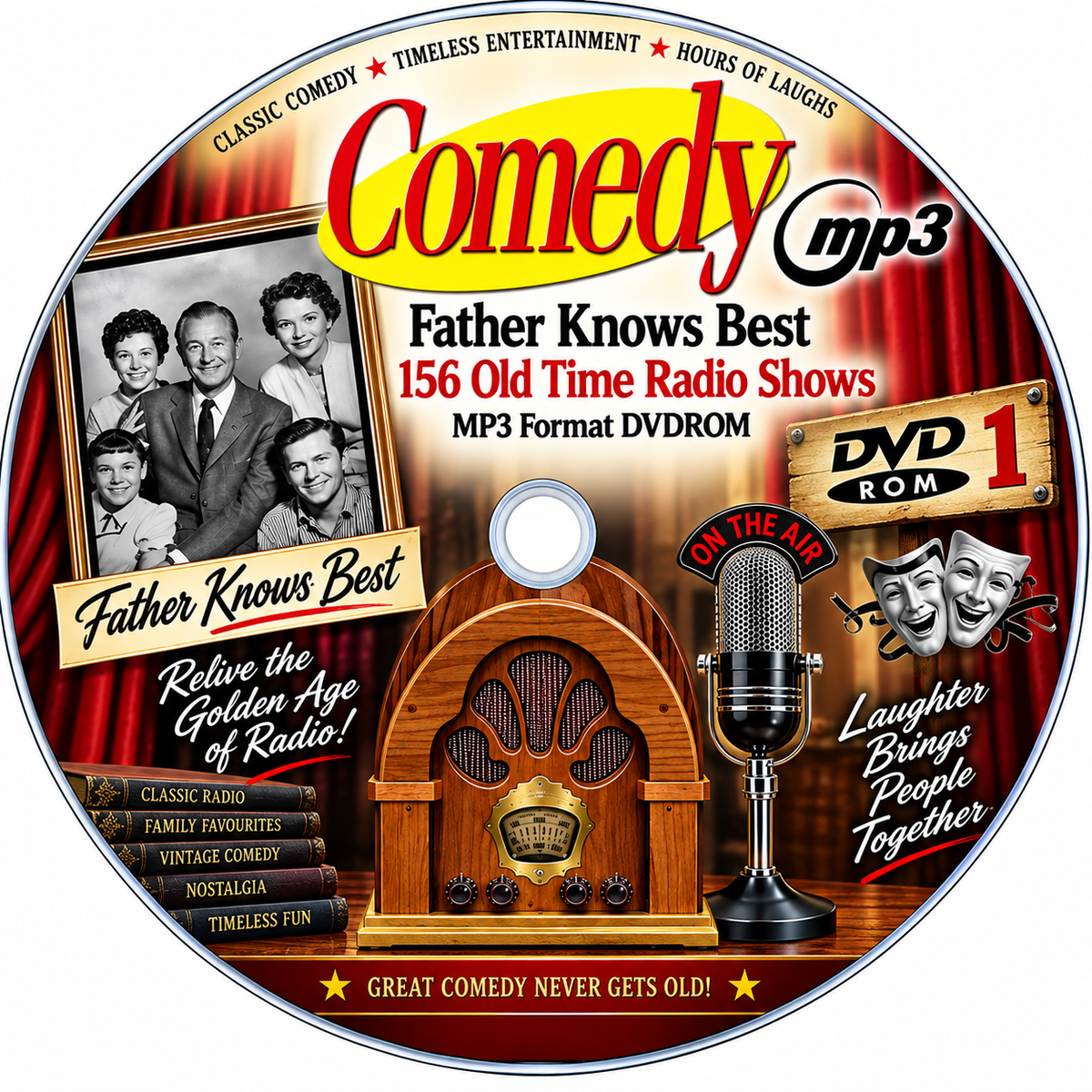 FATHER KNOWS BEST - 156 Old Time Radio Shows MP3 Audio DVDROM