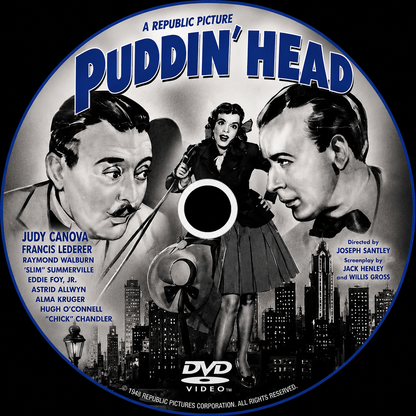 PUDDIN' HEAD (1941) Judy Canova, Francis Lederer, Raymond Walburn, Slim Summerville - Public Domain Movie DVD NO CASE