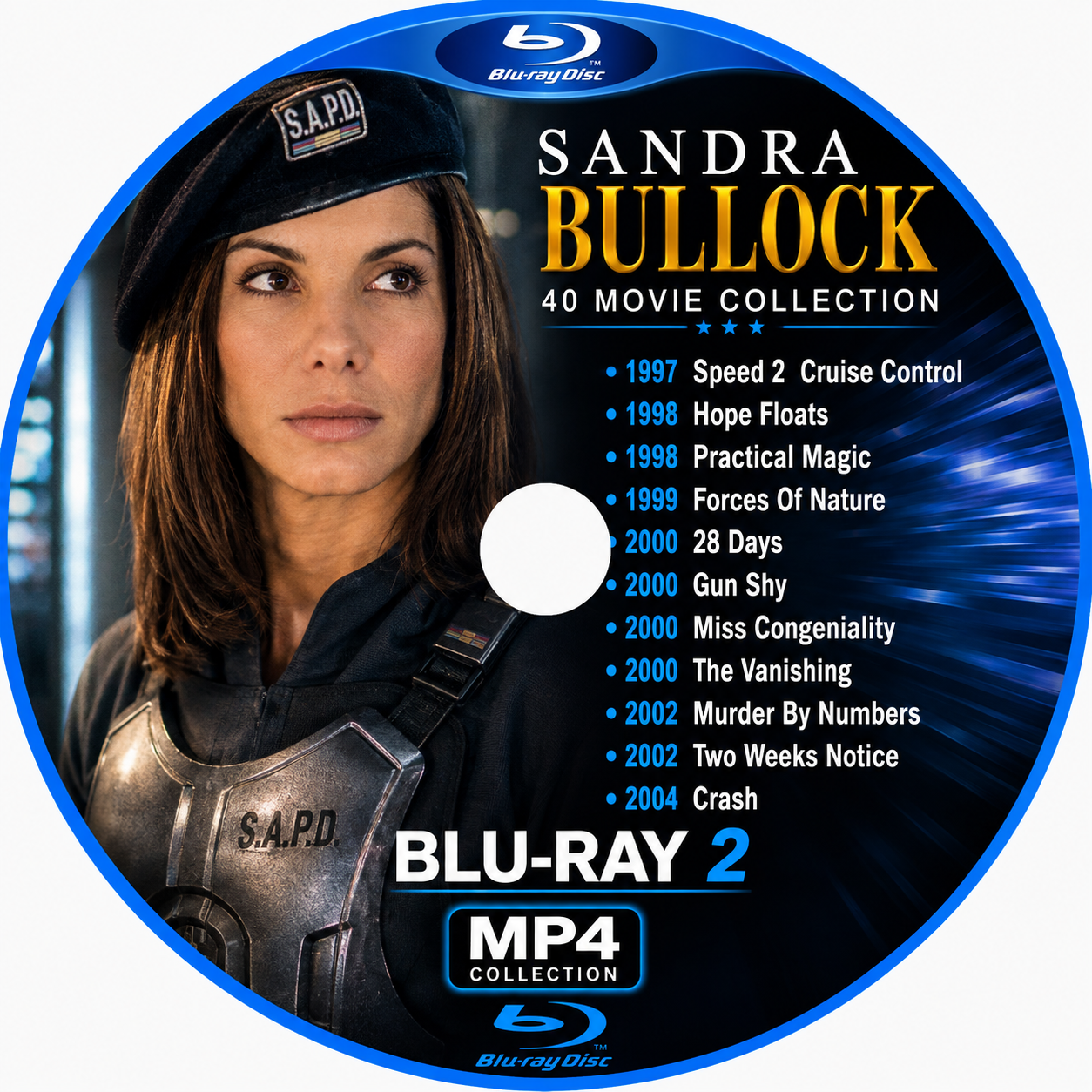 SANDRA BULLOCK — 40 MOVIE COLLECTION ON x5 BLU-RAY