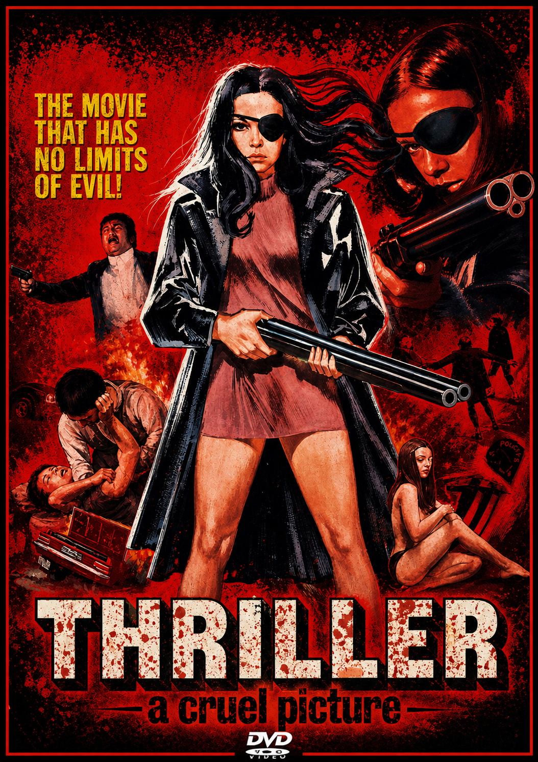THRILLER A CRUEL PICTURE (1974) (Swedish Language & English Subtitles) Christina Lindberg, Heinz Hopf - Public Domain DVD NO CASE- Public Domain DVD NO CASE