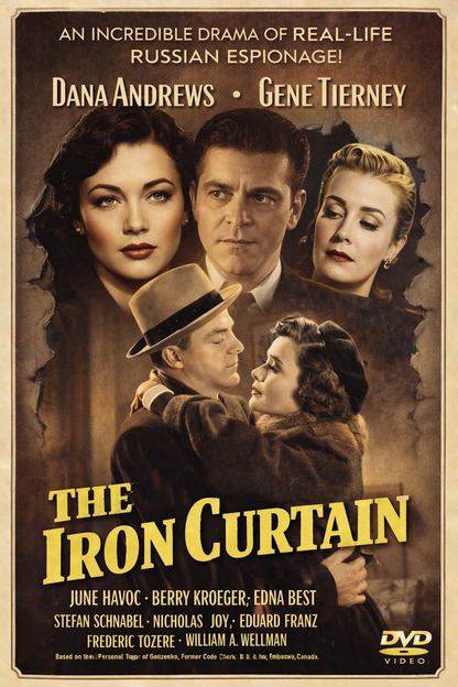 THE IRON CURTAIN (1948) Dmitri Shoakovich, Sergei Prokofiev, Alfred Newman  - PUBLIC DOMAIN DVD ONLY NO CASE
