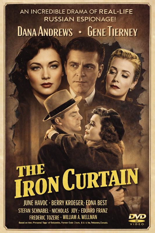 THE IRON CURTAIN (1948) Dmitri Shoakovich, Sergei Prokofiev, Alfred Newman  - PUBLIC DOMAIN DVD ONLY NO CASE