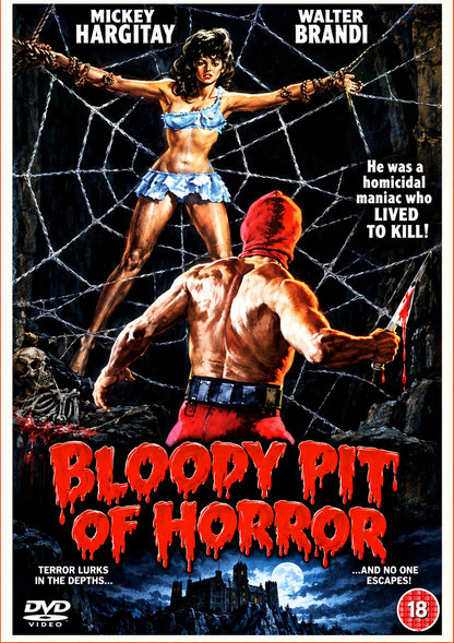 BLOODY PIT OF HORROR (1965) Mickey Hargitay, Walter Brandi, Luisa Baratto, Rita Klein, Alfredo Rizzo, Ralph Zucker - DVD NO CASE