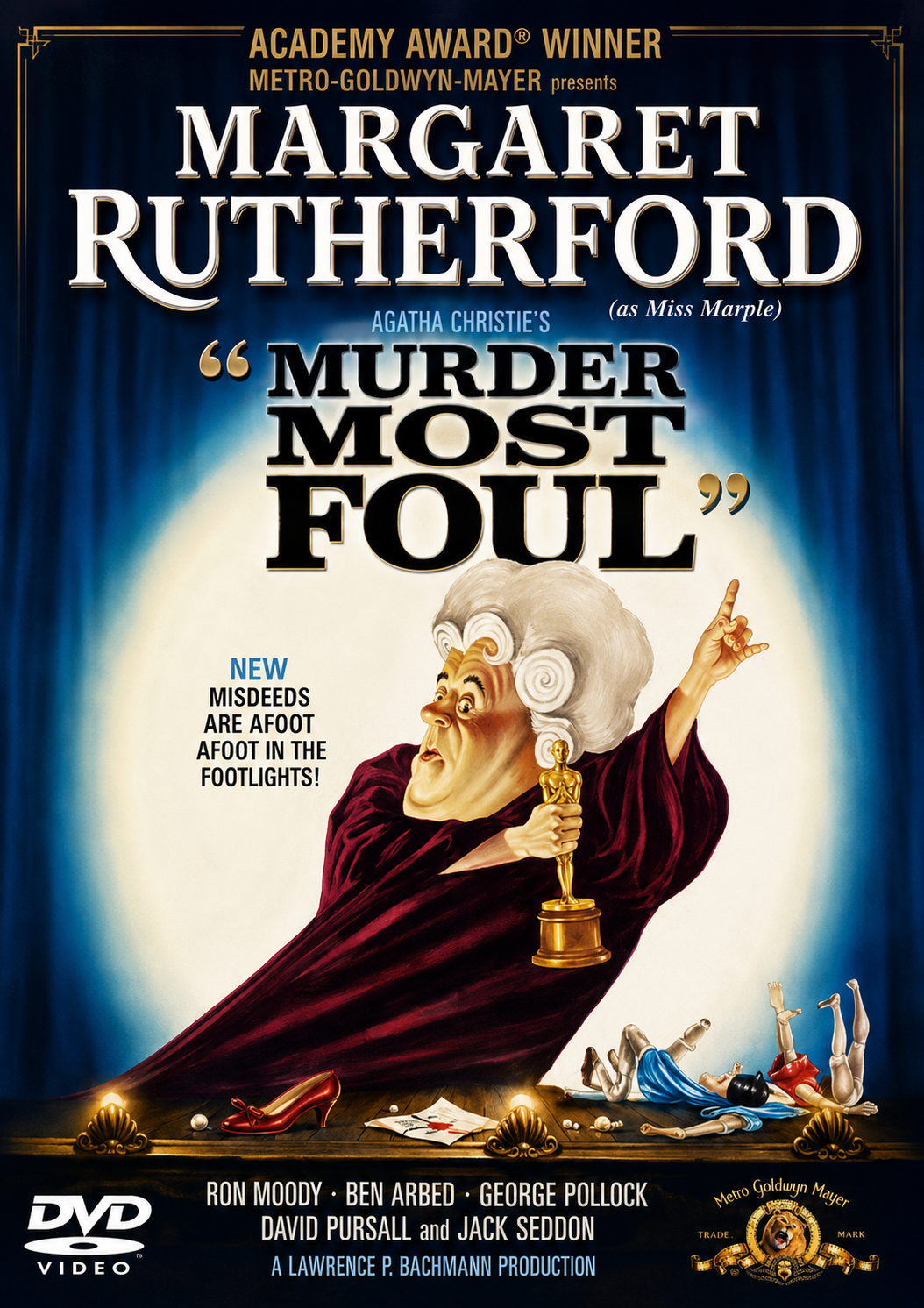 ''MURDER MOST FOUL'' (1964) Margaret Rutherford, Ron Moody, Bud Tingwell - VERY RARE DELETED TITLE ! - DVD NO CASE