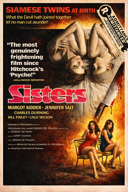SISTERS (1972) Margot Kidder and Lisle Wilson - Public Domain DVD NO CASE