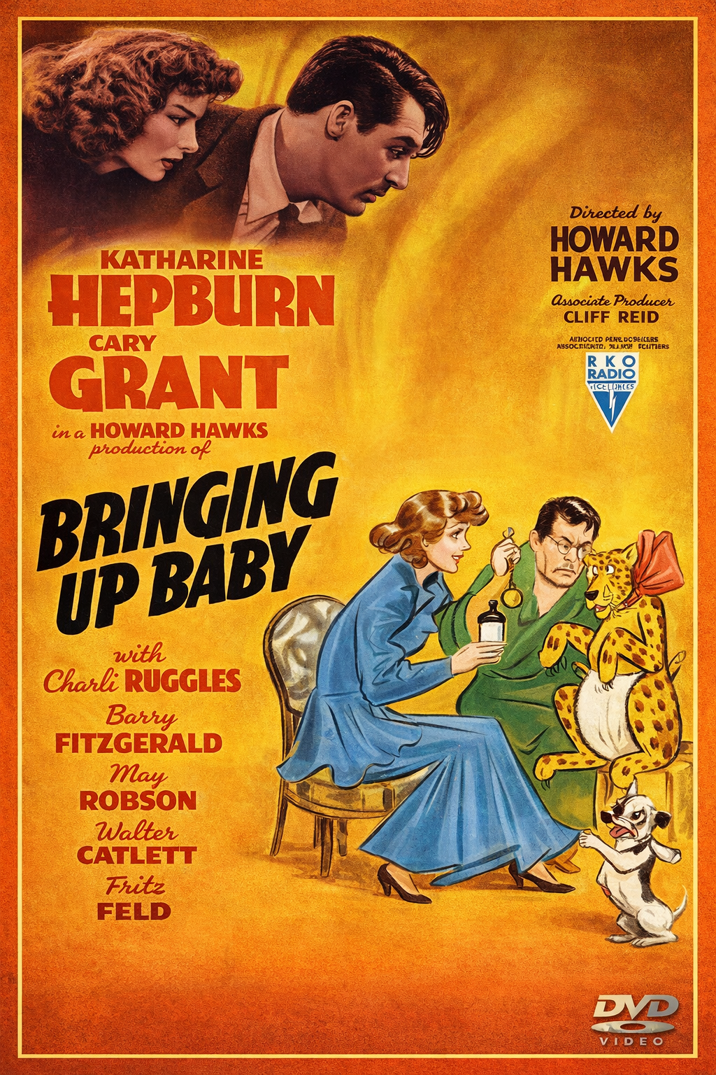 BRINGING UP BABY (1938) Katharine Hepburn,Cary Grant,- Public Domain DVD NO CASE