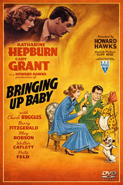 BRINGING UP BABY (1938) Katharine Hepburn,Cary Grant,- Public Domain DVD NO CASE