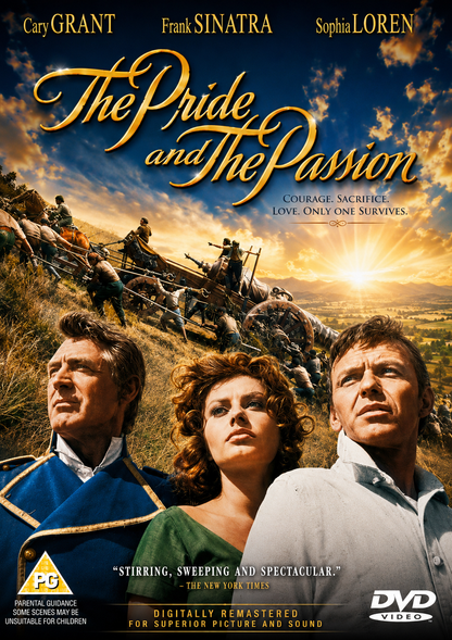 THE PRIDE AND THE PASSION (1957) Cary Grant,Frank Sinatra, Sophia Loren - VERY RARE DELETED TITLE ! - DVD NO CASE