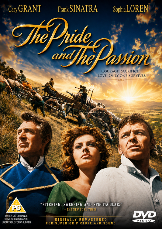 THE PRIDE AND THE PASSION (1957) Cary Grant,Frank Sinatra, Sophia Loren - VERY RARE DELETED TITLE ! - DVD NO CASE