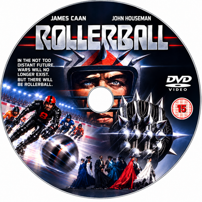ROLLERBALL (1975) James Caan, John Houseman, Maud Adams, John Beck, Moses Gunn, Ralph Richardson - DVD NO CASE