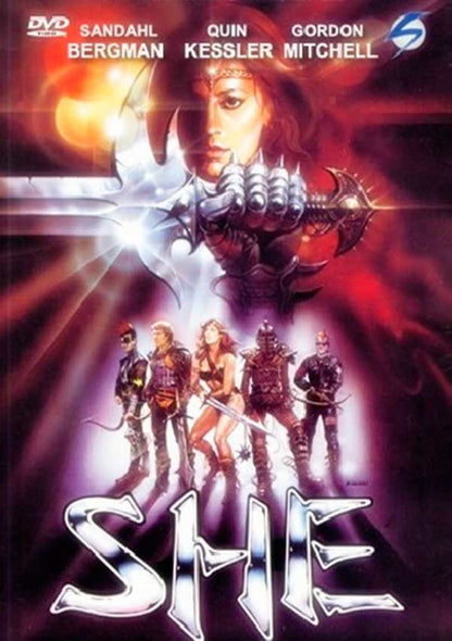 SHE (1984)  Starring - Sandahl Bergman, David Goss, Quin Kessler, Harrison Muller Jr. - PUBLIC DOMAIN DVD ONLY NO CASE