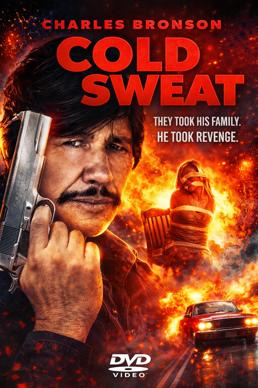COLD SWEAT (1970) Charles Bronson, Liv Ullmann, James Mason, Jill Ireland- DVD, Public Domain DVD NO CASE