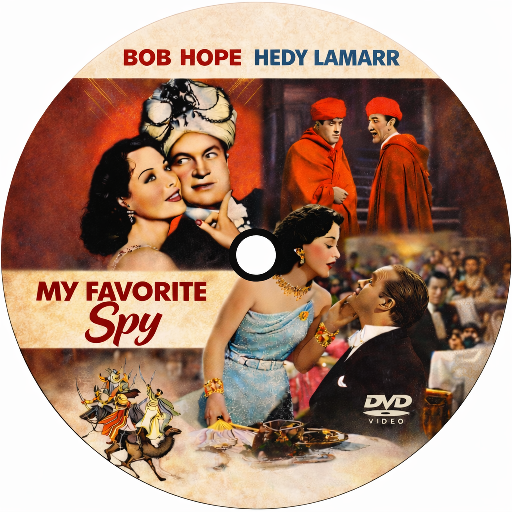 MY FAVORITE SPY (1951) Bob Hope ,Hedy Lamarr ,Francis L. Sullivan - DVD Public Domain DVD NO CASE