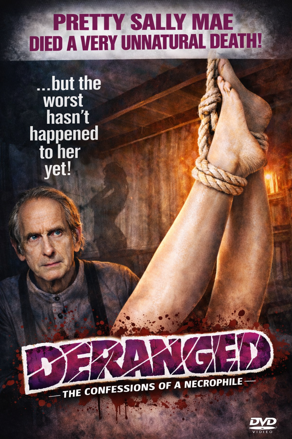 DERANGED (1974) Roberts Blossom, Cosette Lee, Micki Moore, Robert Warner, Pat Orr - Public Domain DVD NO CASE