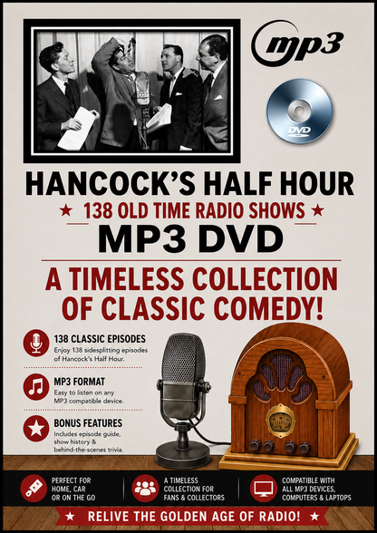 Hancock's Half Hour - 138 Old Time Radio Shows MP3 Audio DVDROM