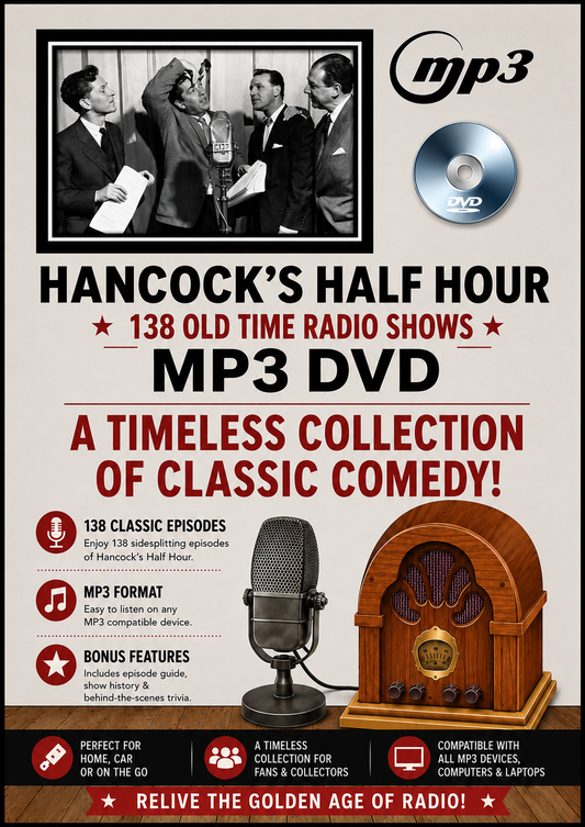 Hancock's Half Hour - 138 Old Time Radio Shows MP3 Audio DVDROM