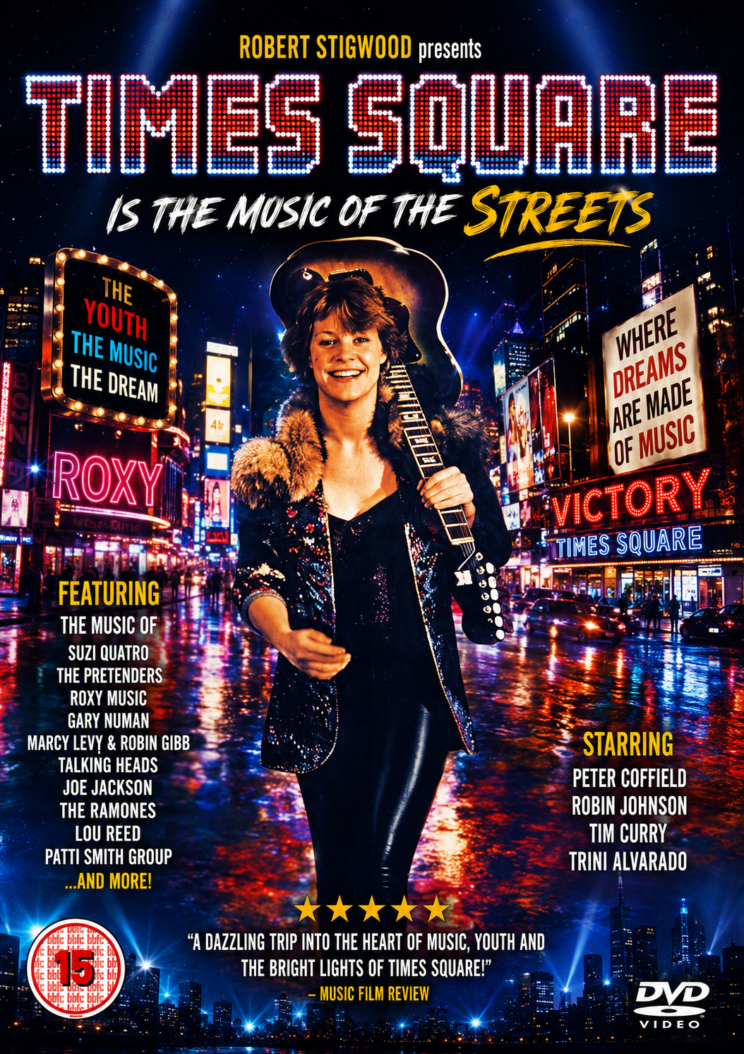 TIMES SQUARE (1980) Tim Curry, Trini Alvarado, Robin Johnson - Public Domain DVD NO CASE