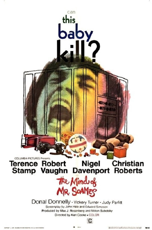 THE MIND OF Mr SOAMES (1970) Terence Stamp,Robert Vaughn,Nigel Davenport,Christian Roberts,Donal Donnelly,Vickery Turner,Judy Parfitt - RARE DELETED  DVD NO CASE