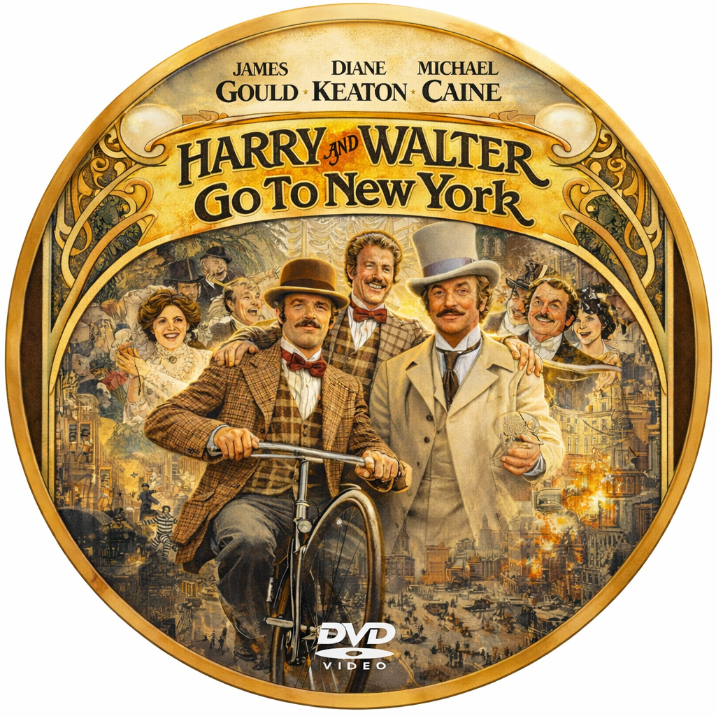 HARRY AND WALTER GO TO NEW YORK (1976) James Caan,Michael Caine,Elliott Gould,Diane Keaton,Jack Gilford,Charles Durning - PUBLIC DOMAIN DVD ONLY NO CASE