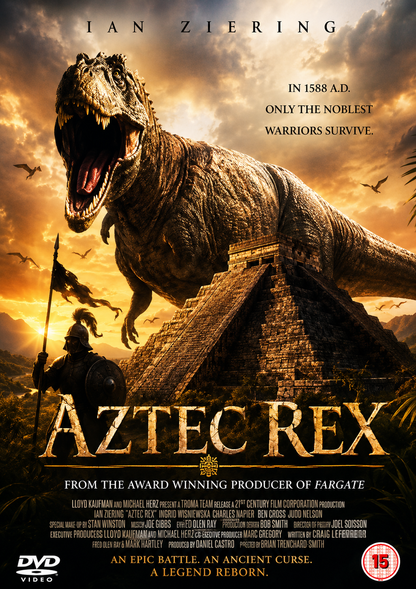 AZTEC REX (2008)  Ian Ziering, Marco Sanchez, Dichen Lachman, Calvin Jung - VERY RARE DELETED TITLE ! - DVD NO CASE