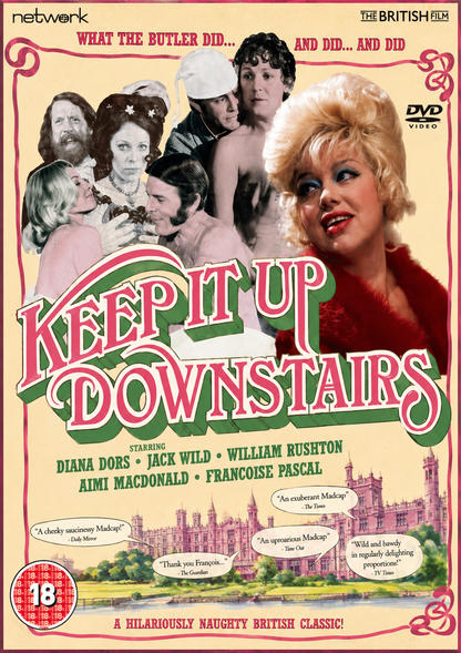 KEEP IT UP DOWNSTAIRS (18) Diana Dors, Jack Wild - PUBLIC DOMAIN DVD ONLY NO CASE