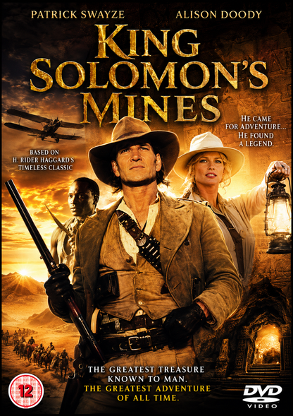 KING SOLOMON'S MINES (2004) Patrick Swayze, Alison Doody, Roy Marsden, John Standing, Gavin Hood - Public Domain Movie DVD NO CASE
