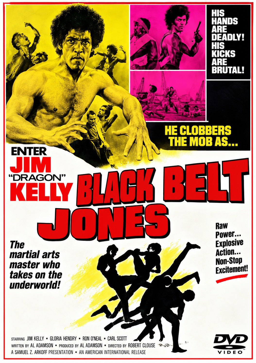 BLACK BELT JONES (1974) Jim Kelly • Gloria Hendry • Scatman Crothers • Eric Laneuville • Alan Weeks - DVD NO CASE