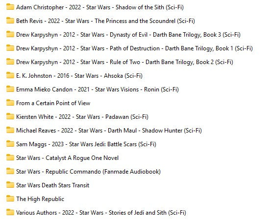 STAR WARS - ONE MASSIVE COLLECTION - COMICS-MAGAZINES-AUDIO BOOKS - ON USB