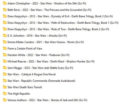 STAR WARS - ONE MASSIVE COLLECTION - COMICS-MAGAZINES-AUDIO BOOKS - ON USB