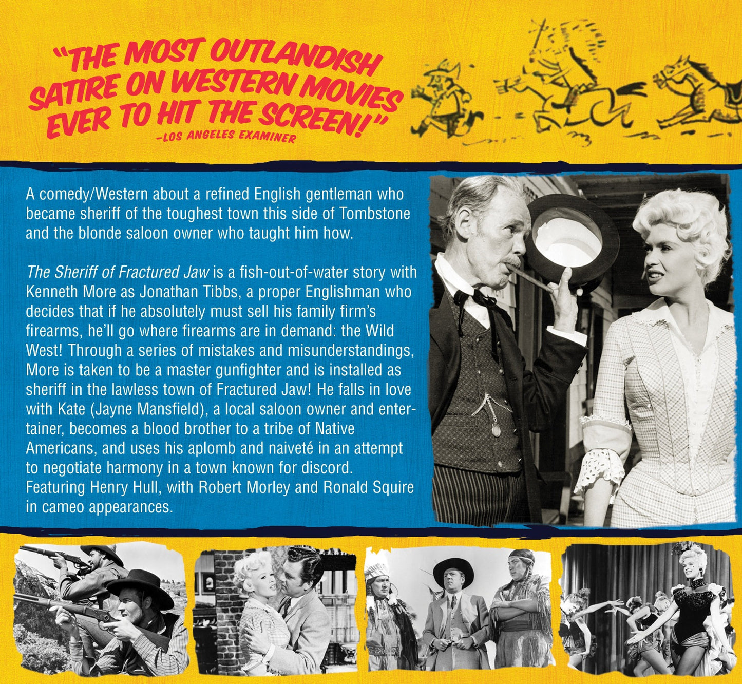 THE SHERIFF OF FRACTURED JAW (1958) Kenneth More,Jayne Mansfield,Henry Hull,Bruce Cabot - RARE DELETED  DVD NO CASE