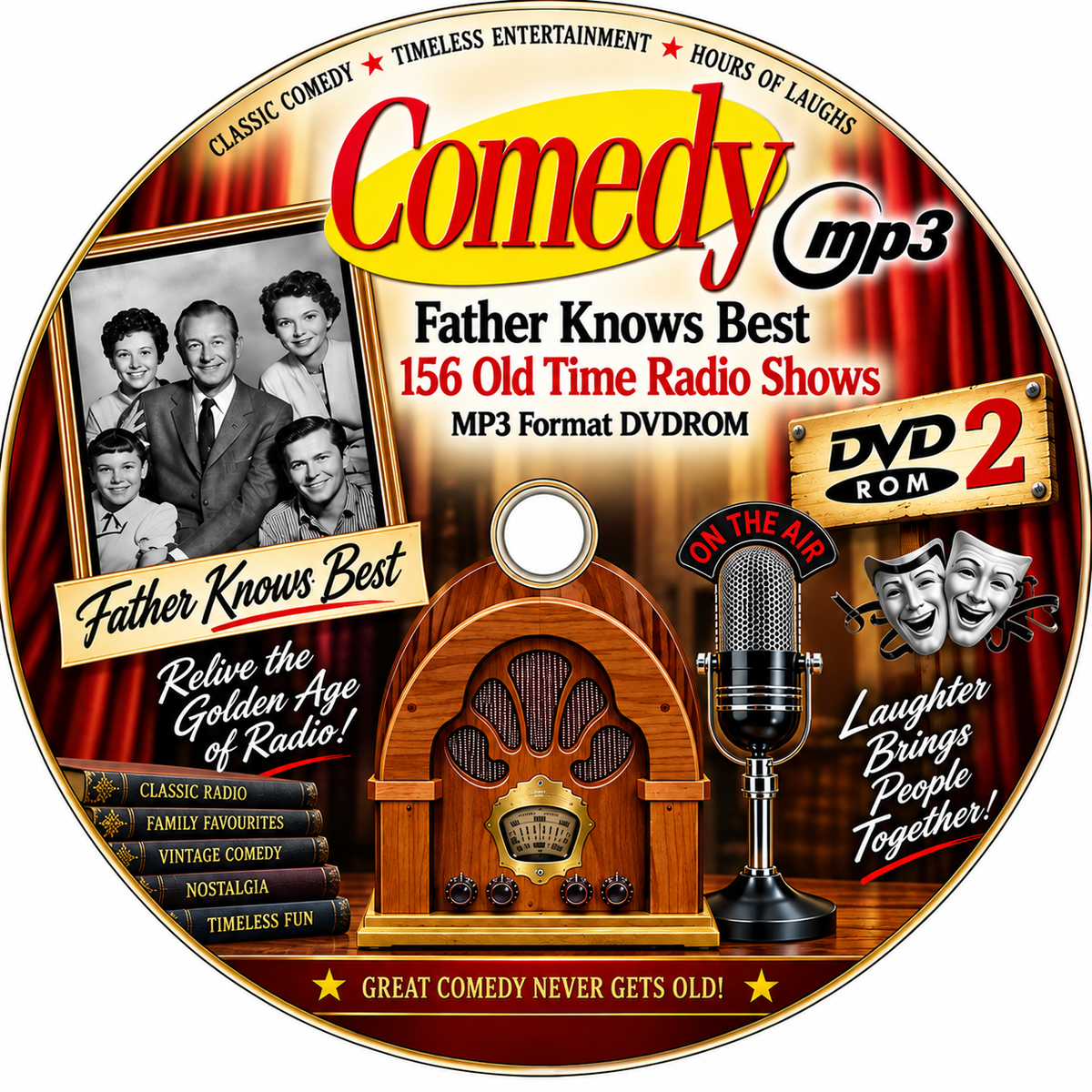 FATHER KNOWS BEST - 156 Old Time Radio Shows MP3 Audio DVDROM
