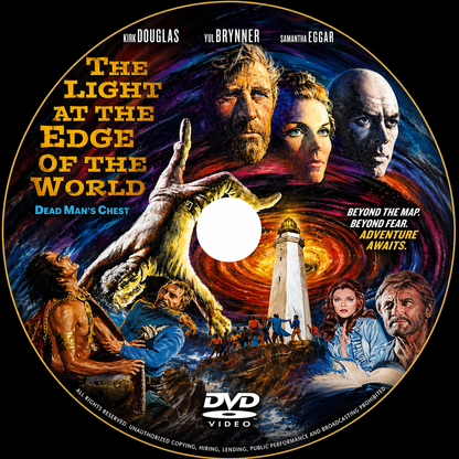THE LIGHT AT THE EDGE OF THE WORLD (1971) Yul Brynner, Kirk Douglas, Samantha Eggar, Fernando Rey - Public Domain Movie DVD NO CASE
