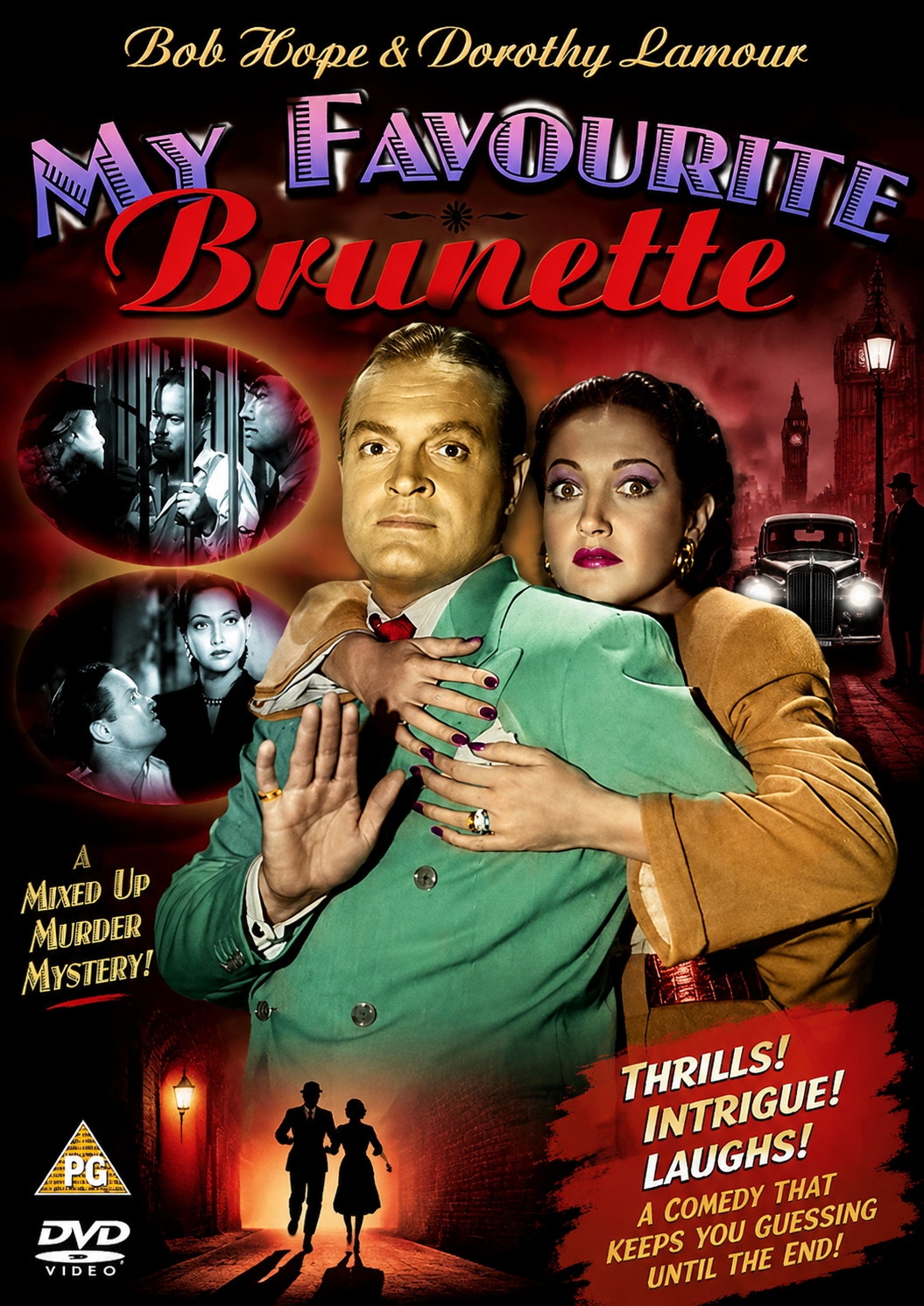 MY FAVOURITE BRUNETTE (1947) Bob Hope, Dorothy Lamour, Peter Lorre, Lon Chaney Jr., Alan Ladd and Bing Crosby - Public Domain Movie DVD NO CASE