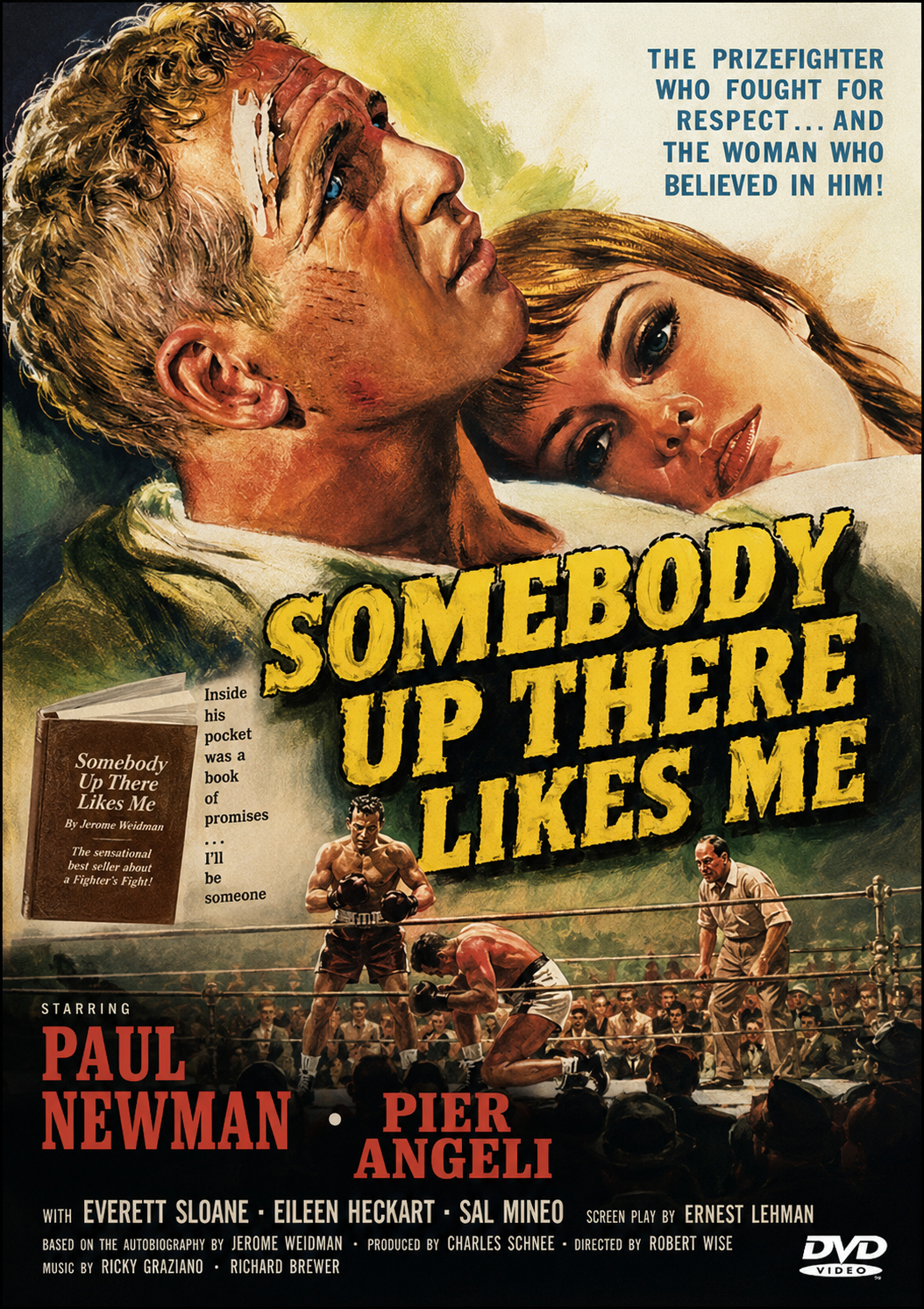 SOMEBODY UP THERE LIKES ME (1956) Starring - Paul Newman, Pier Angeli, Everett Sloane, Eileen Heckart, Harold J. Stone &amp; Sal Mineo - Public Domain Movie DVD NO CASE