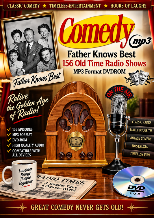 FATHER KNOWS BEST - 156 Old Time Radio Shows MP3 Audio DVDROM