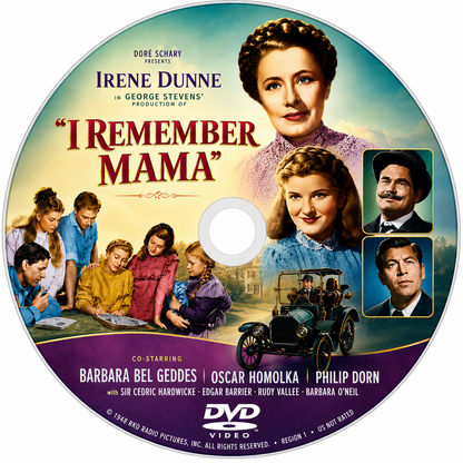 ''I REMEMBER MAMA'' (1948) Irene Dunne, George Stevens, Barbara Bel Geddes - PUBLIC DOMAIN DVD ONLY NO CASE
