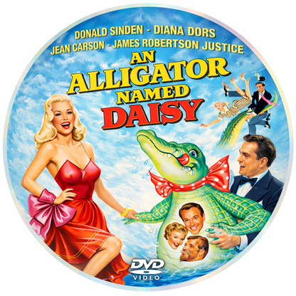 AN ALLIGATOR NAMED DAISY (1955) Donald Sinden,Jeannie Carson,James Robertson Justice,Diana Dors,Stanley Holloway - PUBLIC DOMAIN DVD ONLY NO CASE