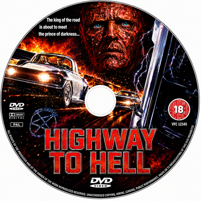 HIGHWAY TO HELL (1991) Patrick Bergin,Adam Storke - PUBLIC DOMAIN DVD ONLY NO CASE
