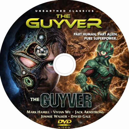 THE GUYVER (1991) Mark Hamill, Vivian Wu, Jack Armstrong,Jimmie Walker, David Gale - Public Domain Movie DVD NO CASE