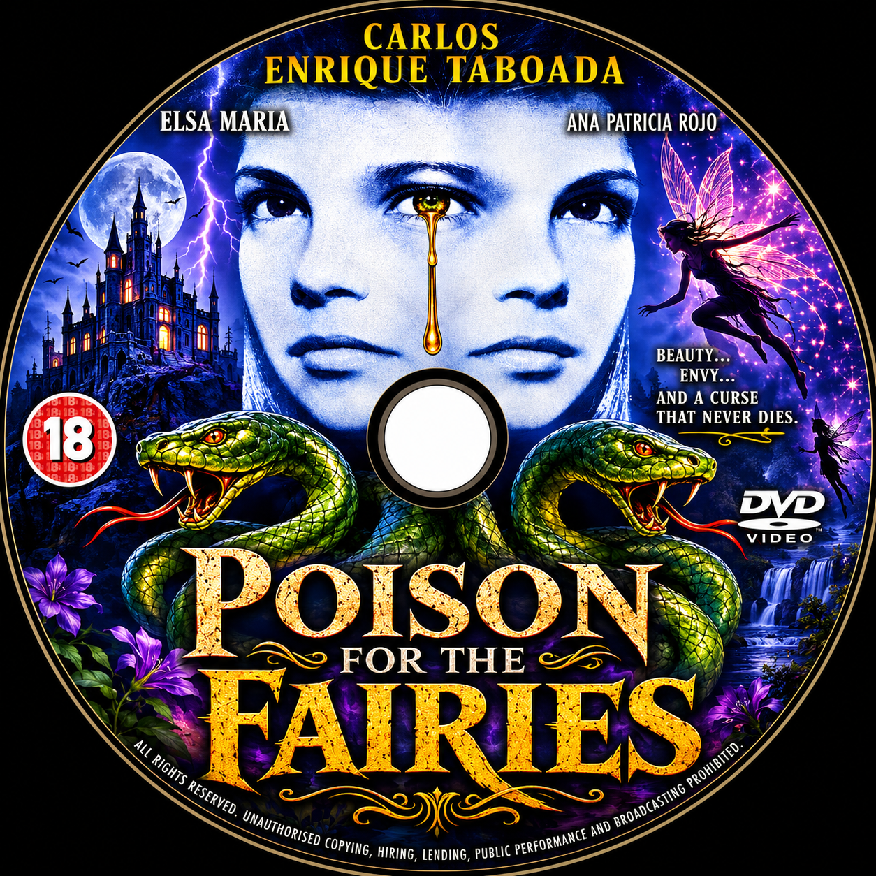 POISON FOR THE FAIRES (1986) Ana Patricia Rojo • Elsa María Gutiérrez - Public Domain Movie DVD NO CASE