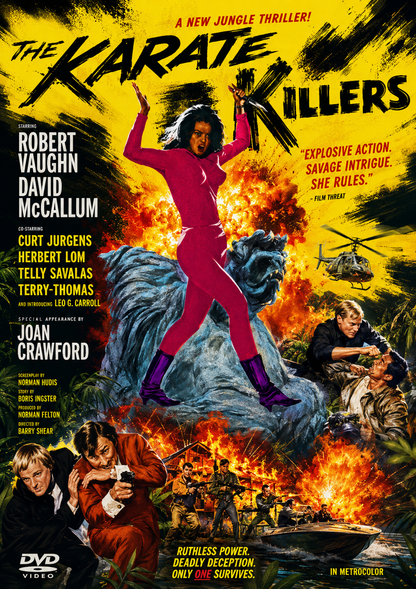 THE KARATE KILLERS (1967) Robert Vaughn, David McCallum, Telly Savalas, Terry-Thomas, Joan Crawford - VERY RARE DELETED TITLE ! - DVD NO CASE