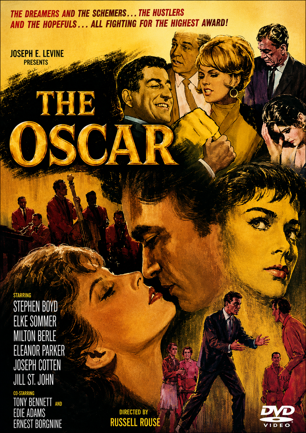 THE OSCAR (1966) Starring &nbsp;Stephen Boyd, Elke Sommer, Milton Berle, Eleanor Parker  - Public Domain Movie DVD NO CASE