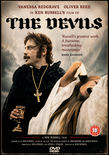 THE DEVILS (UNCUT) (1971) Starring - EVanessa Redgrave &amp; Oliver Reed - DVD NO CASE