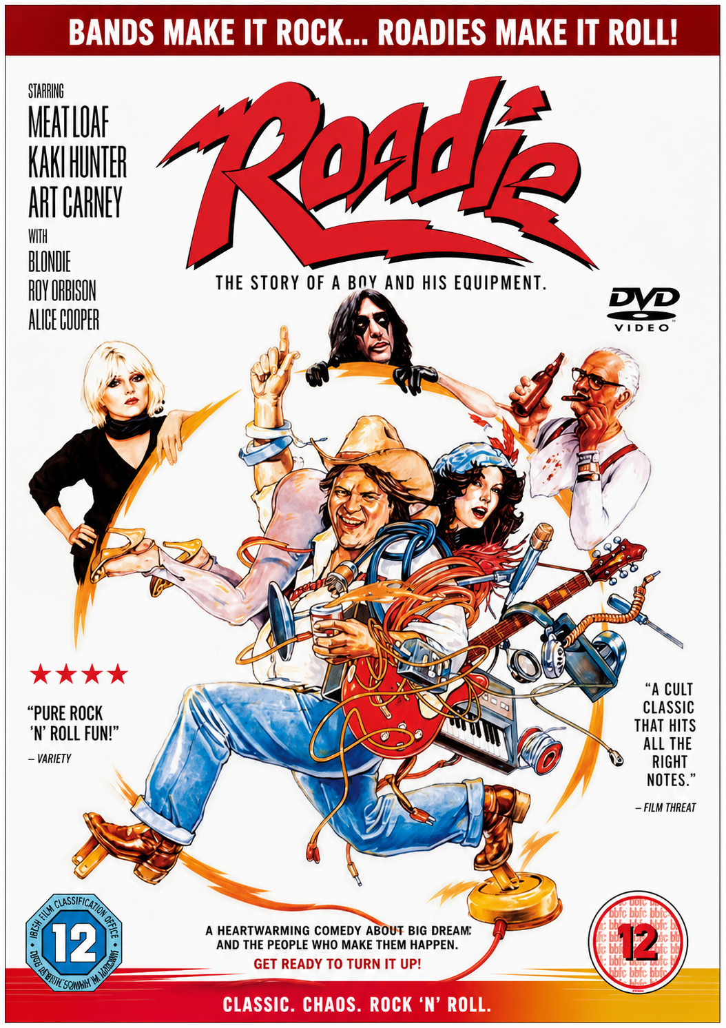 ROADIE (12a) - Meat Loaf, Alice Cooper, Blondie - Public Domain DVD NO CASE