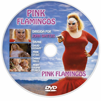 PINK FLAMINGOS (1972) Divine,David Lochary,Mink Stole,Mary Vivian Pearce - Public Domain DVD NO CASE RARE S