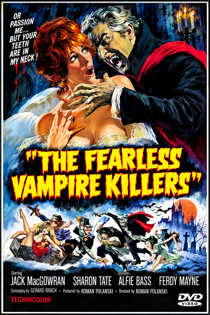 THE FEARLESS VAMPIRE KILLERS (1967) Jack MacGowran,Roman Polanski,Sharon Tate,Alfie Bass - Public Domain DVD NO CASE
