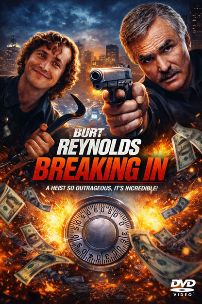 BREAKING IN (1989)  Burt Reynolds, Casey Siemaszko - Public Domain Movie DVD NO CASE