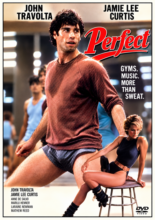 PERFECT (1985) John Travolta • Jamie Lee Curtis • Anne De Salvo • Marilu Henner • Laraine Newman • Matthew Reed • Jann Wenner- PUBLIC DOMAIN DVD ONLY NO CASE