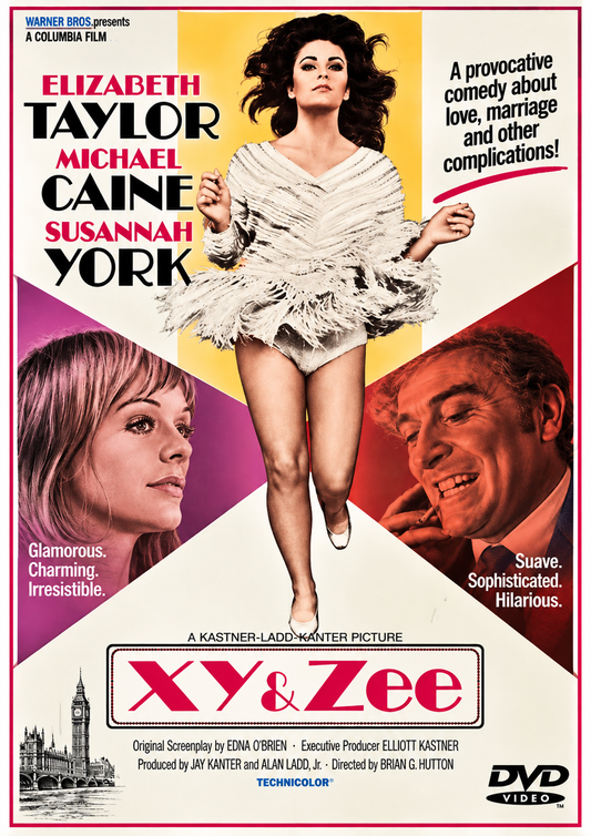 XY & ZEE (1972) Elizabeth Taylor • Michael Caine • Susannah York• DVD NO CASE