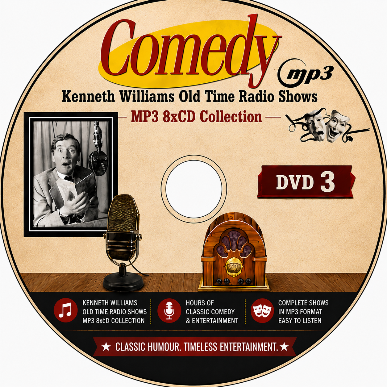 Kenneth Williams  Old Time Radio Shows MP3 X8 CD Collection